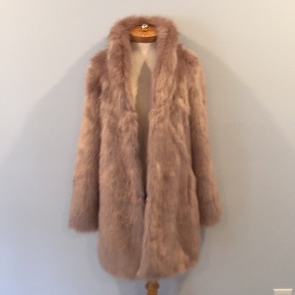 Express Light Purple Faux Fur Jacket 